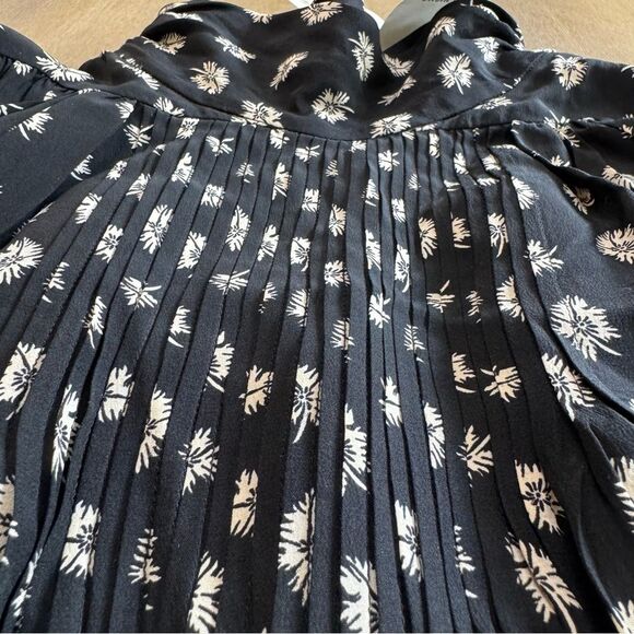 Isabel Marant Ceciline Silk Long Sleeve Top Mock Neck Floral US 6‎ New $1498 - Picture 5 of 15